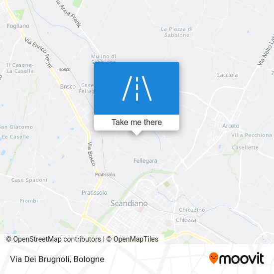Via Dei Brugnoli map