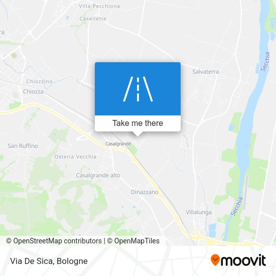 Via De Sica map