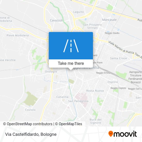 Via Castelfidardo map