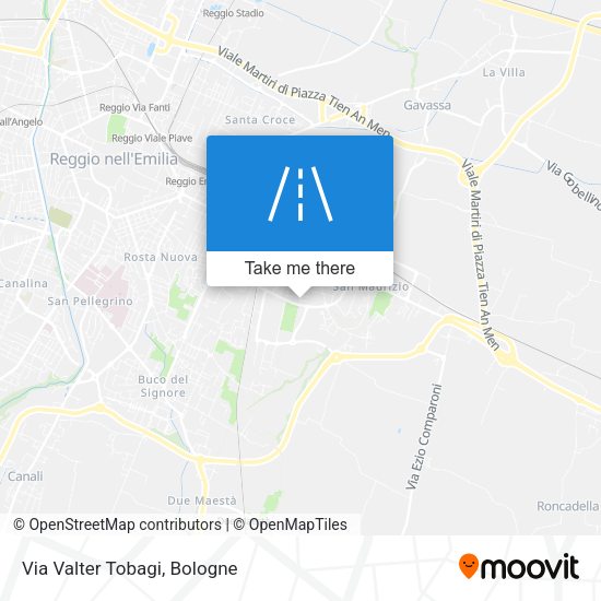 Via Valter Tobagi map