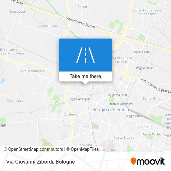 Via Giovanni Zibordi map