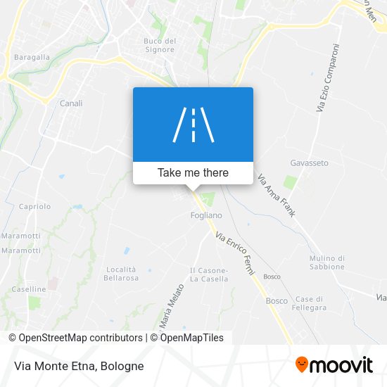 Via Monte Etna map
