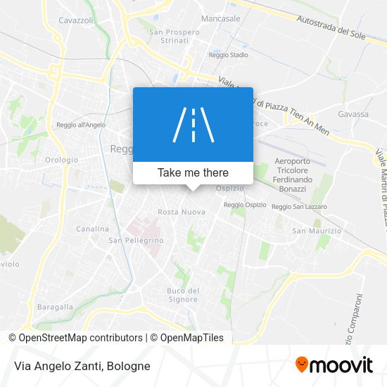 Via Angelo Zanti map