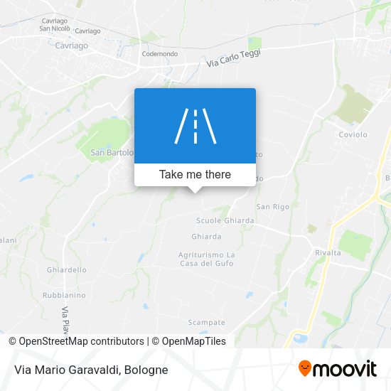 Via Mario Garavaldi map