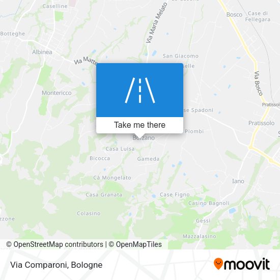 Via Comparoni map