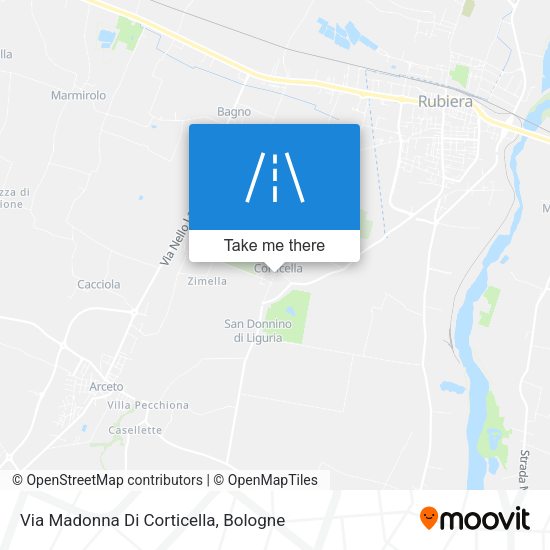 Via Madonna Di Corticella map