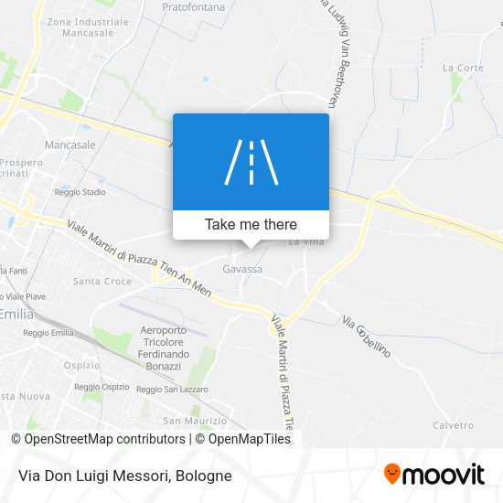 Via Don Luigi Messori map