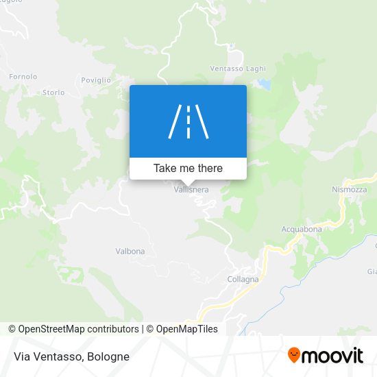 Via Ventasso map