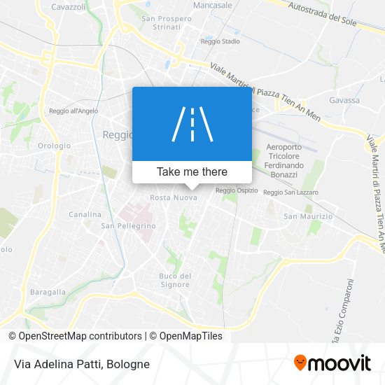Via Adelina Patti map