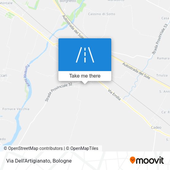 Via Dell'Artigianato map