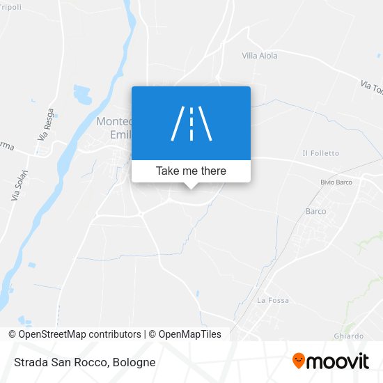 Strada San Rocco map