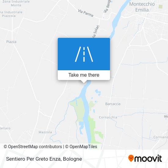 Sentiero Per Greto Enza map