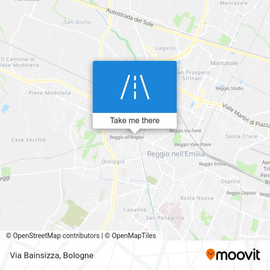 Via Bainsizza map