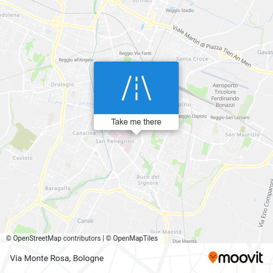Via Monte Rosa map