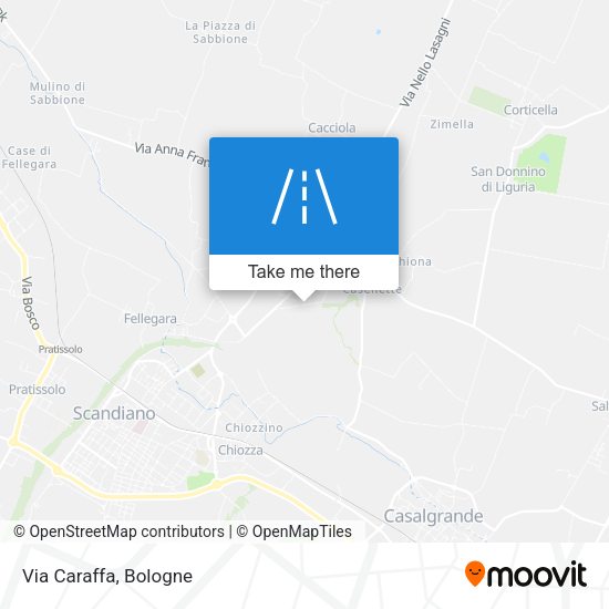 Via Caraffa map