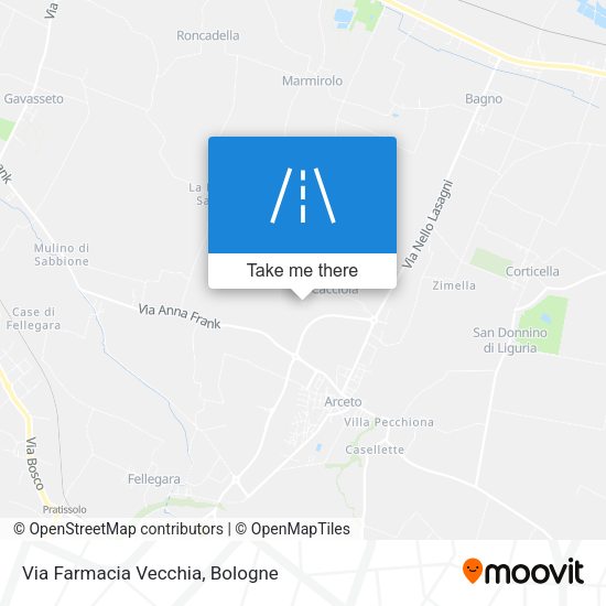 Via Farmacia Vecchia map