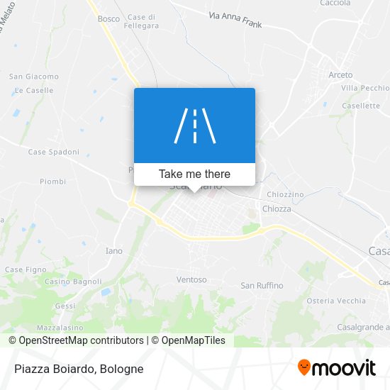 Piazza Boiardo map
