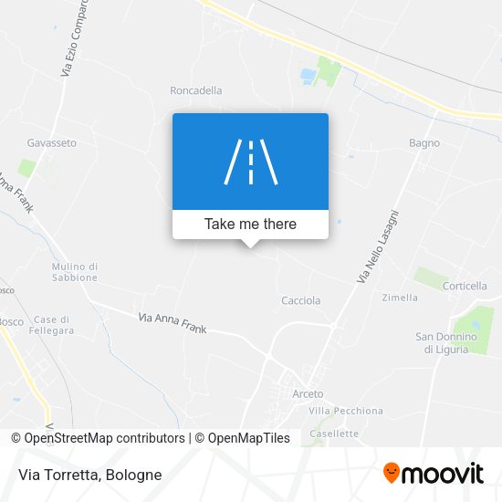 Via Torretta map