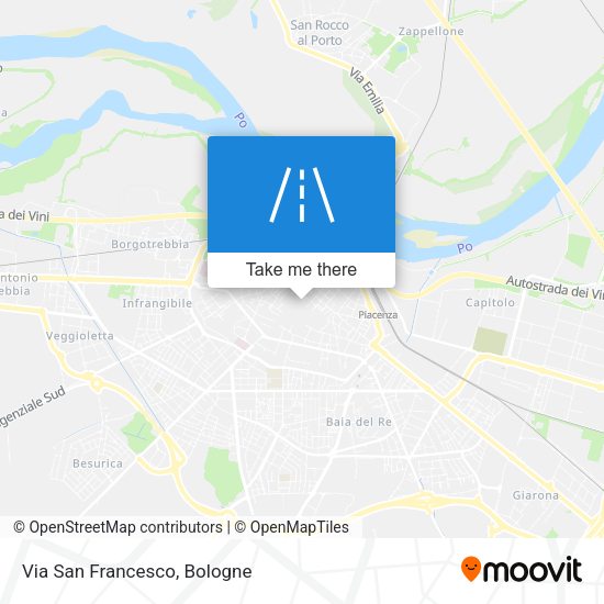 Via San Francesco map