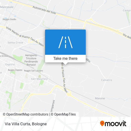 Via Villa Curta map
