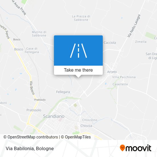 Via Babilonia map