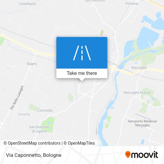 Via Caponnetto map
