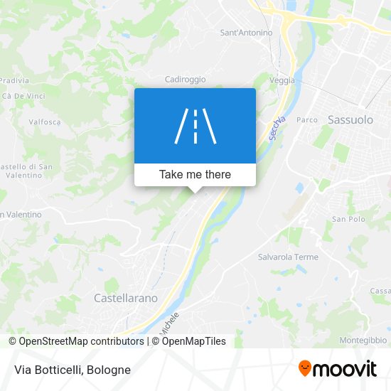 Via Botticelli map