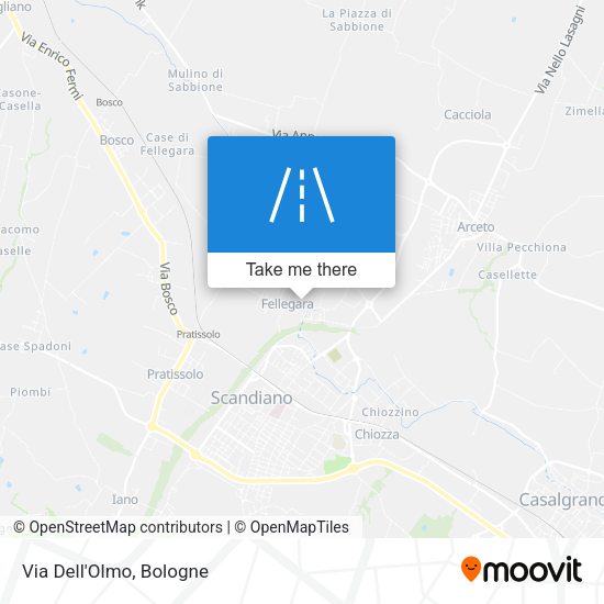 Via Dell'Olmo map