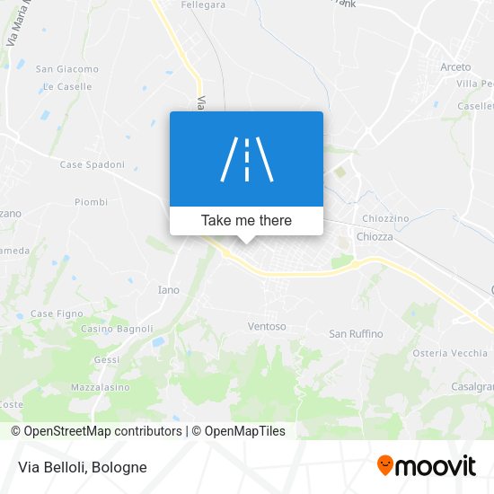 Via Belloli map