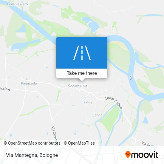 Via Mantegna map