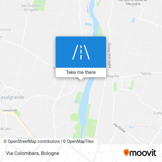 Via Colombara map