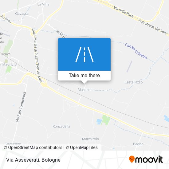 Via Asseverati map