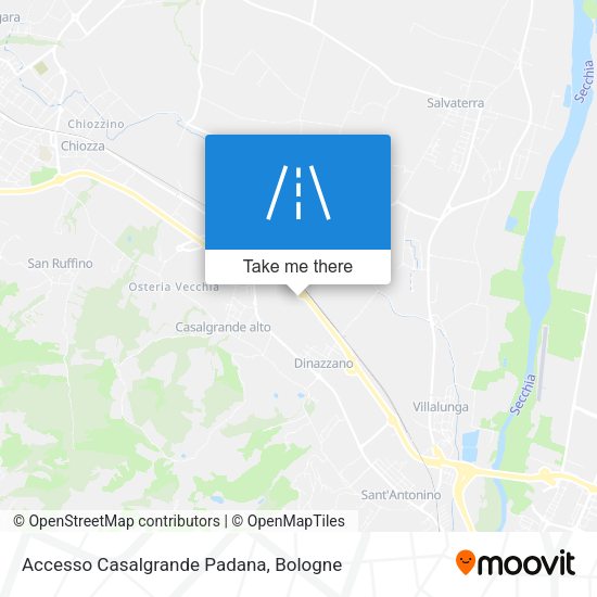 Accesso Casalgrande Padana map