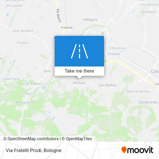Via Fratelli Prodi map