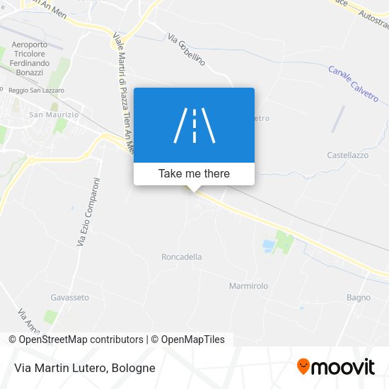 Via Martin Lutero map