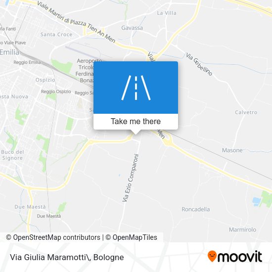 Via Giulia Maramotti\ map