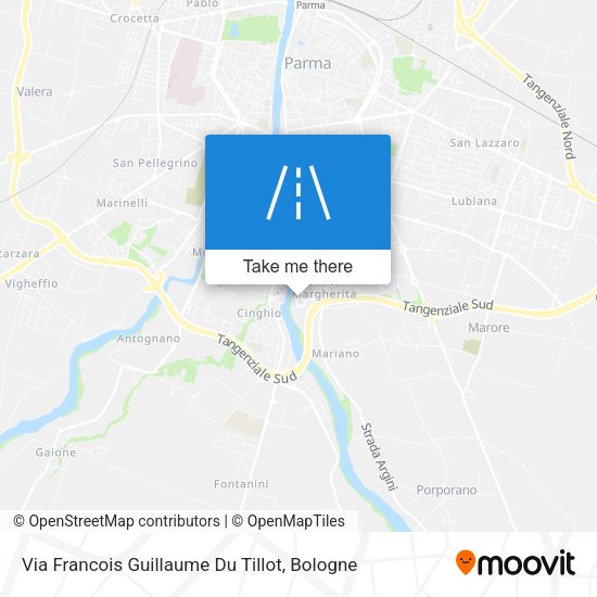 Via Francois Guillaume Du Tillot map