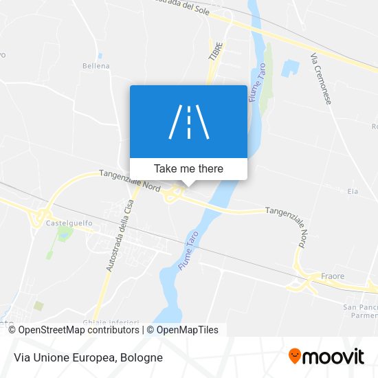 Via Unione Europea map