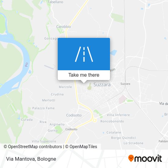 Via Mantova map