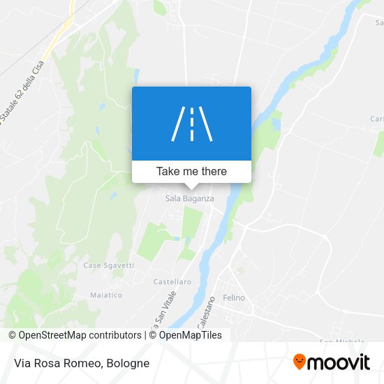 Via Rosa Romeo map