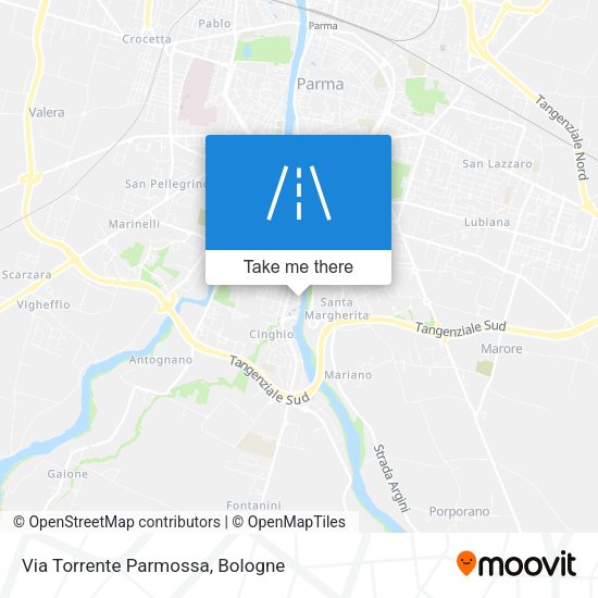 Via Torrente Parmossa map
