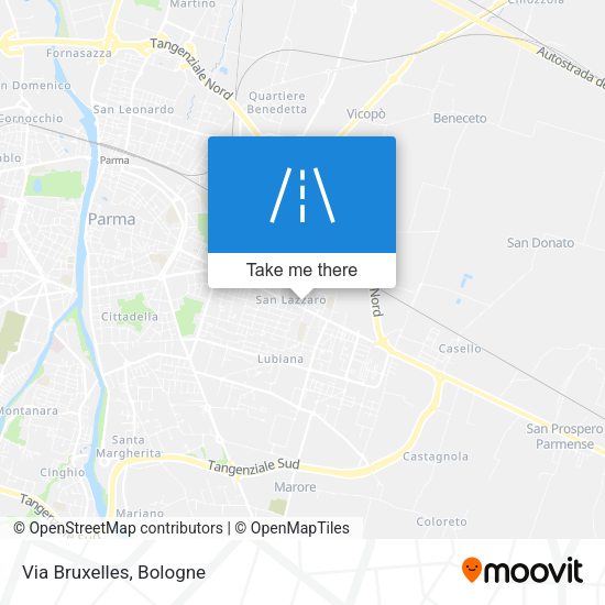 Via Bruxelles map