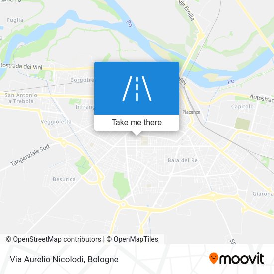 Via Aurelio Nicolodi map