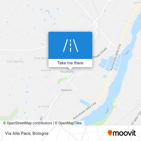 Via Alla Pace map