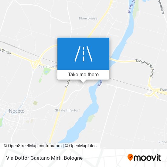Via Dottor Gaetano Mirti map