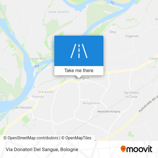 Via Donatori Del Sangue map
