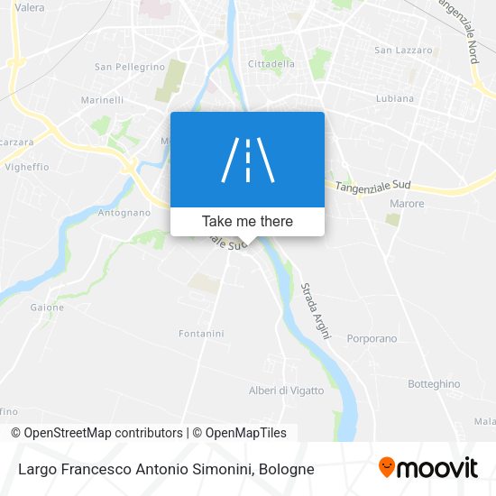 Largo Francesco Antonio Simonini map