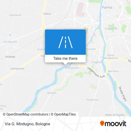 Via G. Modugno map