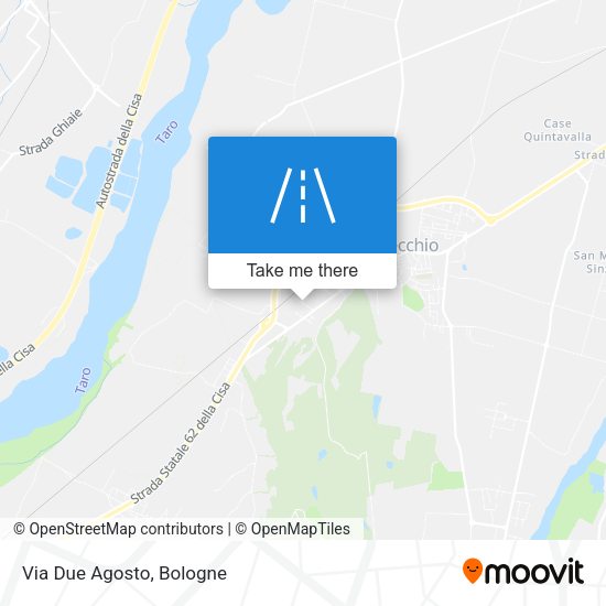 Via Due Agosto map