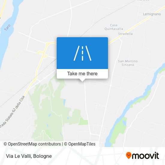 Via Le Valli map